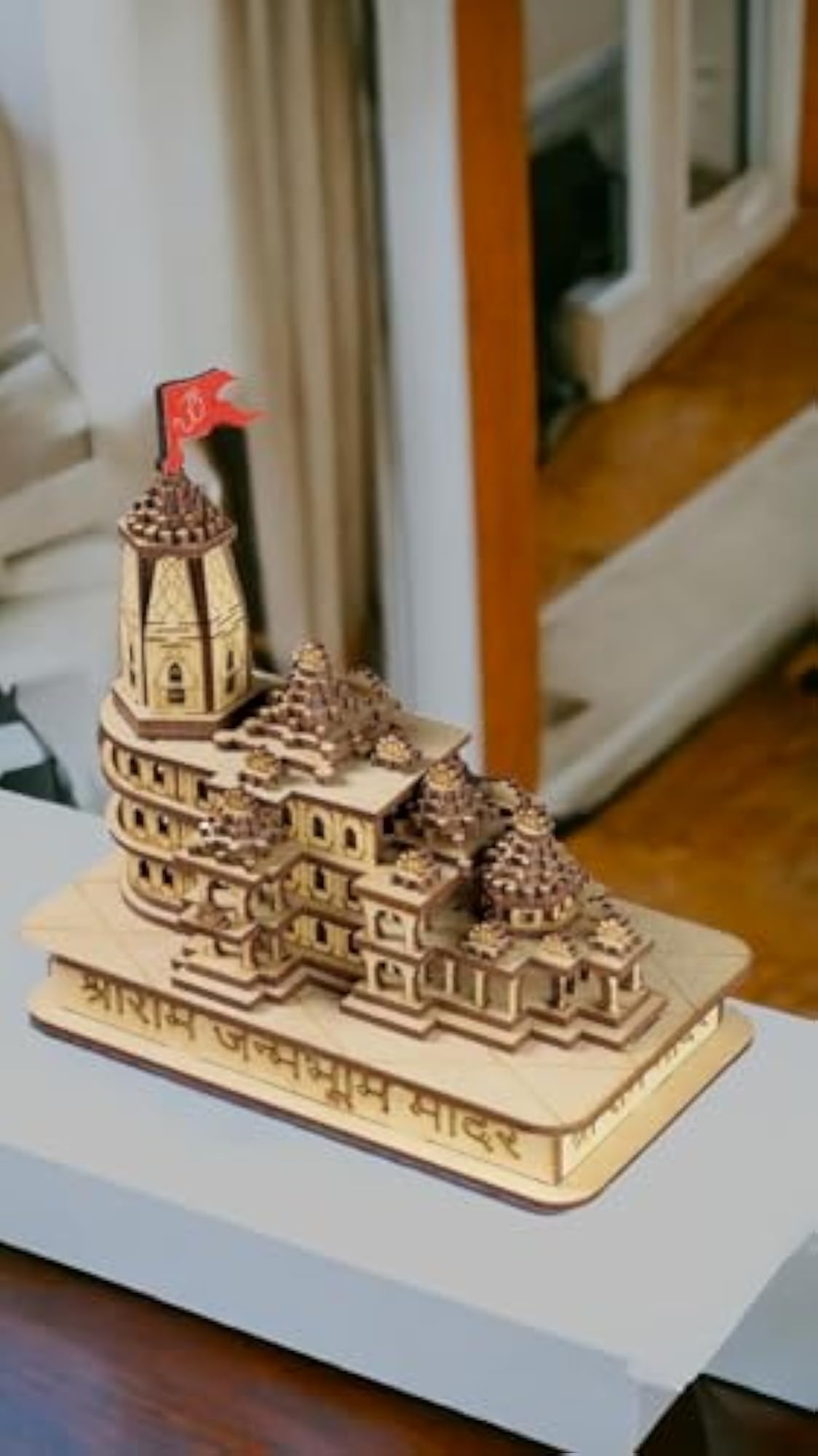 Ram Mandir Ayodhya 3D Model Wooden Temple