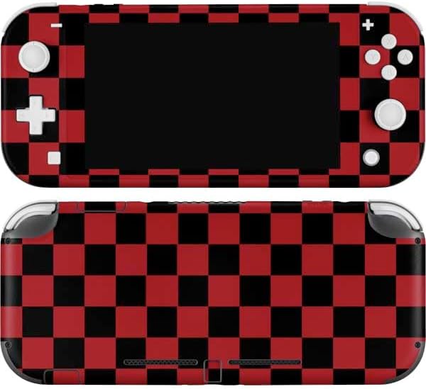 Skinit Decal Gaming Skin Compatible with Nintendo Switch Lite - Black and White Checkered Design