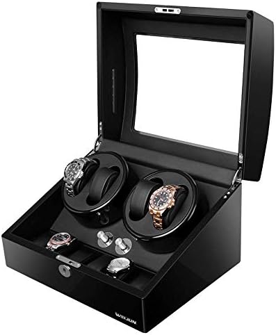 Wooden Watch Winder Box for 4+6 Automatic Watches, Mute Electric Rotating, Antimagnetic Storage Case, Luxury Organizer for Watch Enthusiasts image 5