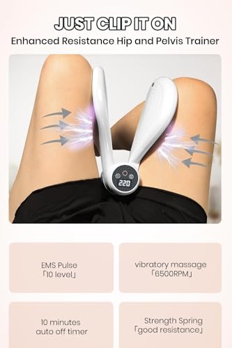 Image of Vibrating Portable Inner Thigh Master Pelvic Exerciser for Women & Men | Digital Counter | Adjustable Resistance Hip & Glute Workout Equipment | Thigh Master Pelvic Exerciser(Vibrating-Pelvic)