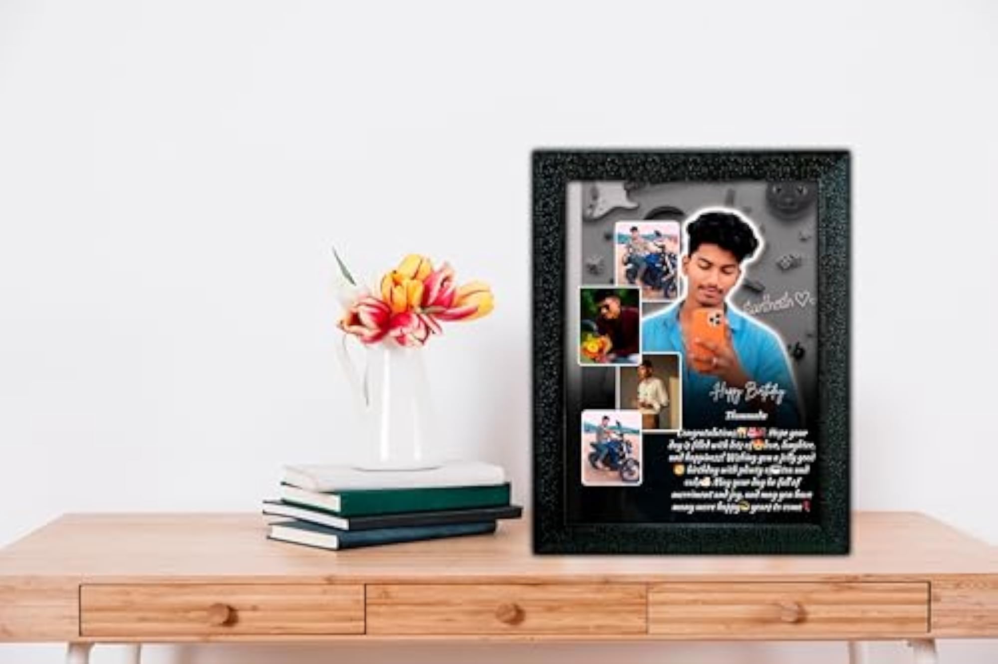 Customized Birthday Photo Frame A4 Size