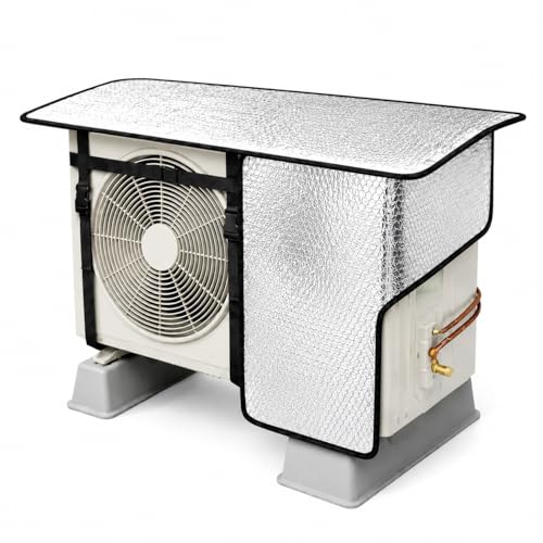 Image of Gadget Loons Outdoor Protection Split AC Cover for Outdoor Unit | Heat Insulated Weather Resistant AC Protector | UV Dust Rain Protection Cover | Universal Fit for 1 Ton & 1.5 Ton Split AC (360 Cover)