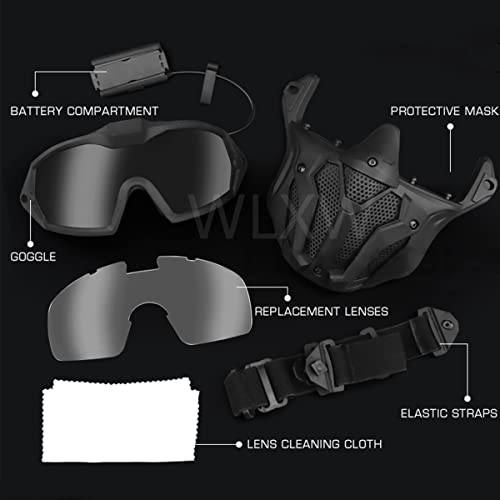 Masque airsoft lunette détachable protection paintball chasse