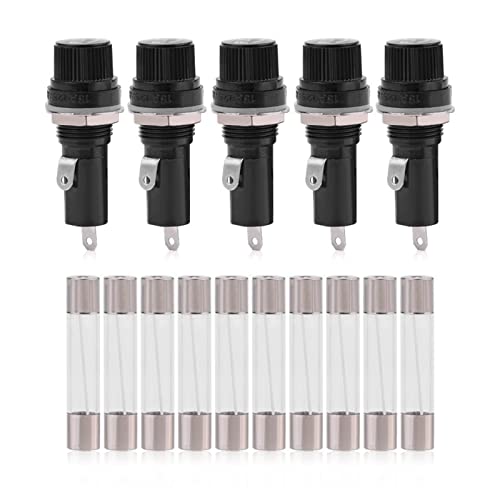 5 pcs porte fusible vis 6x30mm 125V 15A 250V
