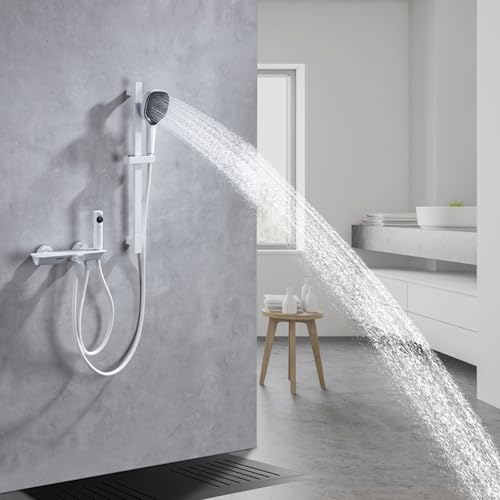 Kit de Douche en Entreprise Gris avec Tête de Douche Murale Haute Performance