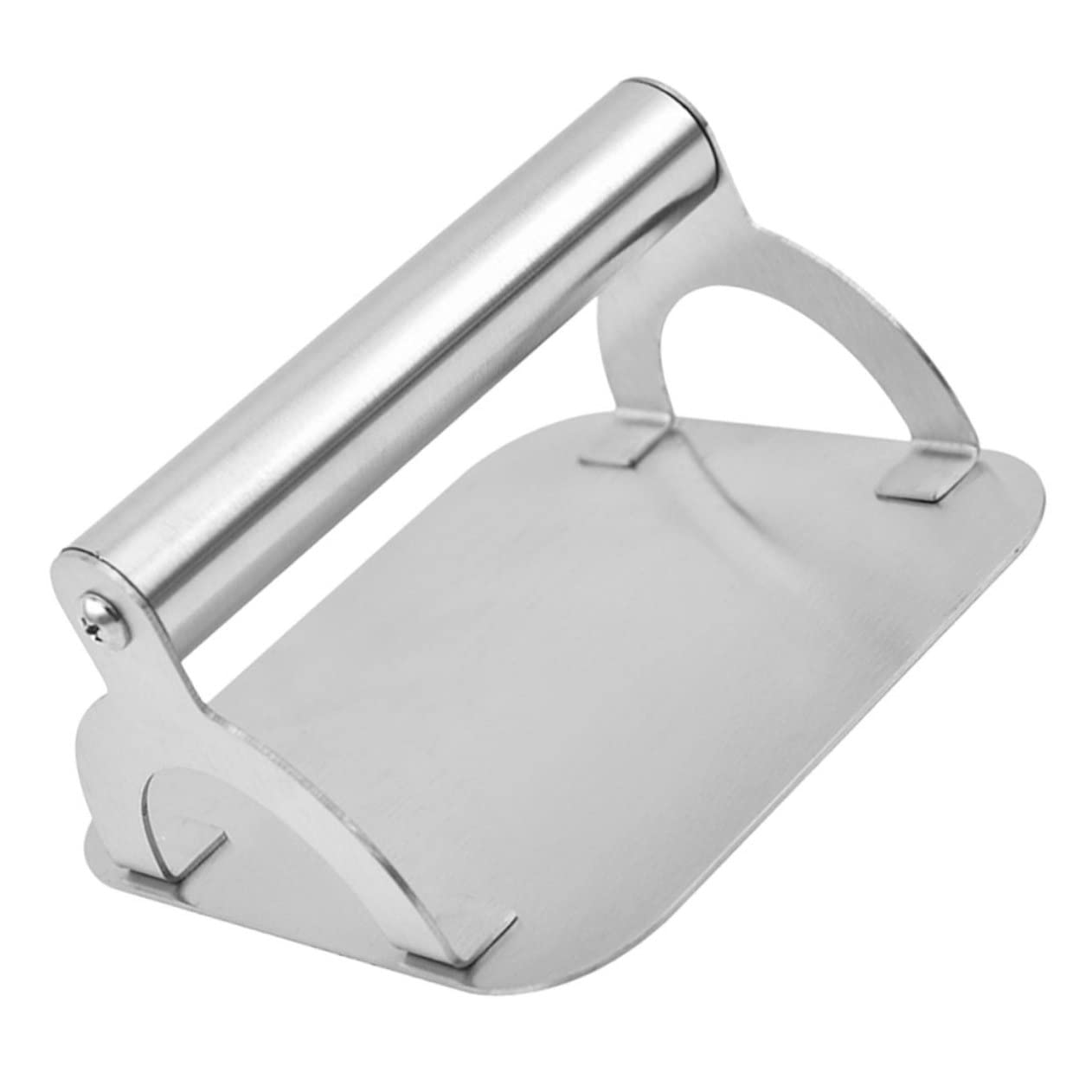 SOLUSTRE Stainless Steel Burger Press Tool Heavy Duty Meat Smasher for Griddle Cooking Non Stick Design Compact Easy to Use for Homemade Burgers and Family Gatherings