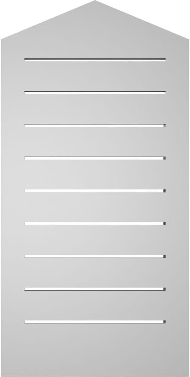 GVSPE16X3202SF-05 Peaked Top Brickmould Frame, Primed Tan Signature Series Surface Mount Gable Vents, 16-in. W x 32-in. H, Unfinished