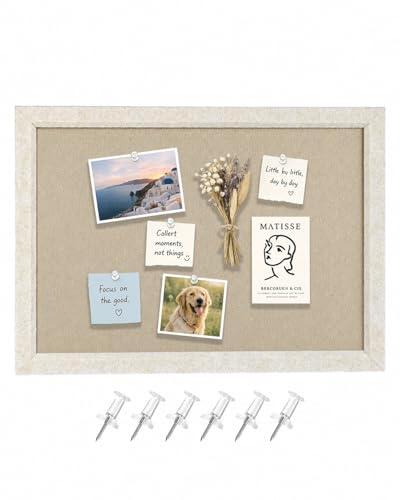 Umtiti felt pin board with oatmeal frame