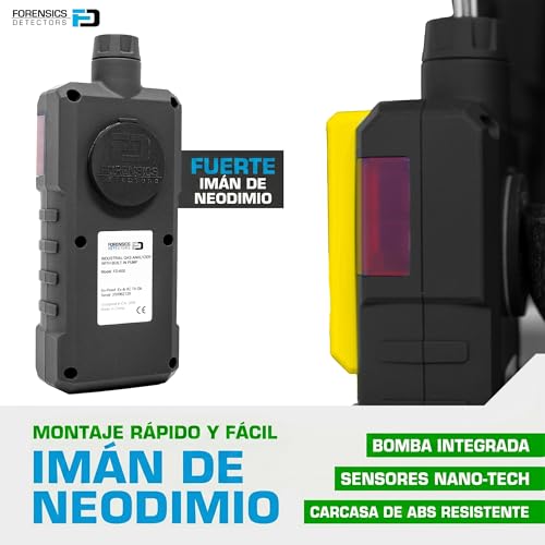 Analizador de gases de escape HVAC con sonda de medición de CO, O2 y COAF 6