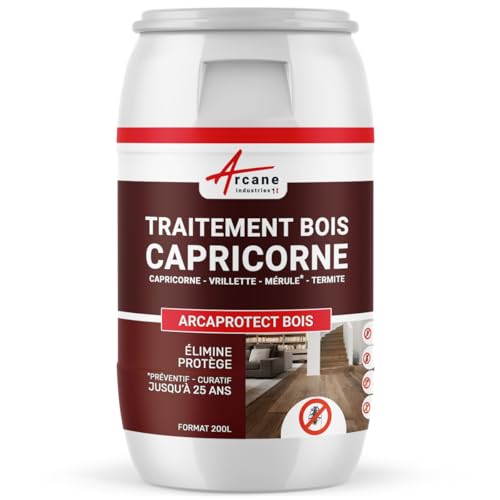 Traitement capricorne, produit, injecter, pulvériser - 200 L - ARCANE INDUSTRIES