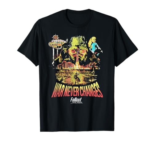 Fallout Video Game New Vegas War Never Changes Collage T-Shirt
