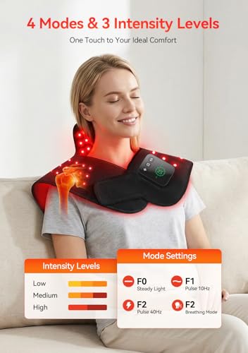 Red Light Therapy for Neck Shoulders 660nm and 850nm Infrared Light Therapy - image 3