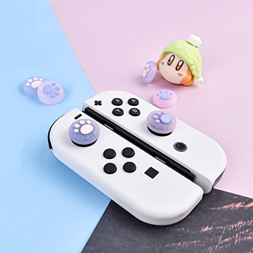 Grip de garra de gato para Switch Lite y OLED funda de joystick rosa 2