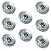 ETFBUY 8 Pieces Silver Iron Type Bearings Cable Pulley Wheel 7.3cm OD for Industry