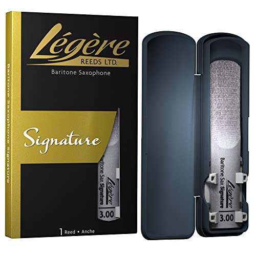 L&eacute;g&egrave;re Reeds - Baritone Saxophone Reed, Signature, Strength 3.00 (BSG3.00) - Premium Synthetic...