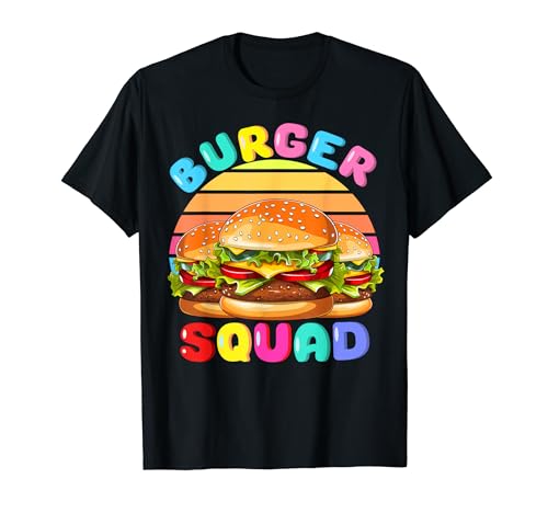 Cool Burger Squad Fast Food Hamburger Lovers T-Shirt