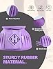 Harrison Howard Rubber Bell Boots Leather Touch-Close Overreach Boots Hoof Protection for Horses Sold in Pairs Violet S #4
