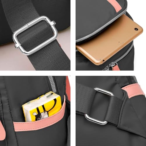 Mochila Feminina Alça Transversal Bolsa Anti Furto Blogueira Tendência Trabalho Faculdade Mochilinha