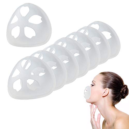 Cool Protection Stand,As Seen On TV Cool Mask Keep You Cool & Dry All Day Reduce Friction,MaskÂ BracketÂ Inner Support Frame WashableÂ Reusable (8pcs Translucent)