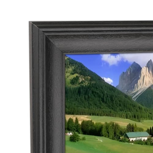 Cornice portafoto in legno massello 30,5 x 81,3 cm, cornice per foto panoramica 30,5 x 81,3 cm, cornice per poster 30,5 x 81,3 cm, cornice per pittura 30,5 x 81,3 cm, cornice per foto di gruppo nera