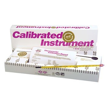 H-B Instrument B60202-0100 Easy-Read Thermometer, -20/110C, Partial, 300 mm; Cert at 0/50/100C
