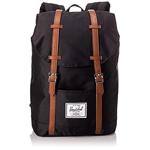 Herschel Retreat Backpack, Black, Classic 19.5L