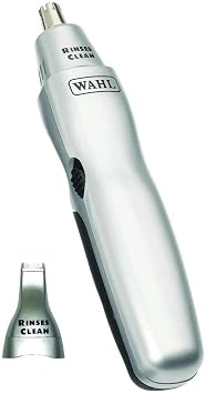 Wahl 2-In-1 Personal Trimmer, Trimmers for Men and Women, Nose Ear and Eyebrow Trimmer, Washable Heads, Trim Sideburns and Facial Hair, Peach Fuzz Trimming, Cordless