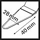 Bosch Accessories Professional 1x Universalfugenschneider AIZ 28 SC (für weiches Material, Zubehör Multifunktionswerkzeug)