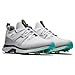 FootJoy Men's Hyperflex Carbon Previous Season Style Golf Shoe, White/Teal, 9