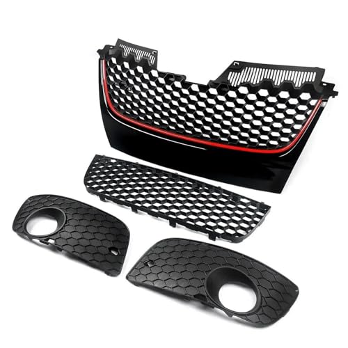 Grille de pare-choc VW Jetta avec garniture rouge calandre MK5