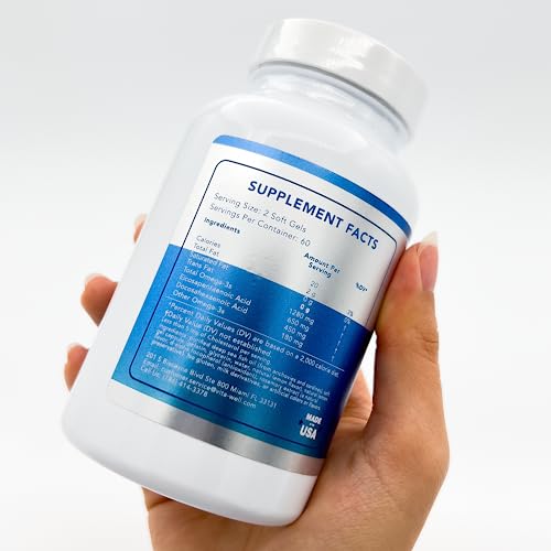 Vitawell Ultimate Omega-3 Lemon Soft Gels, 120 Soft Gels, Epa+Dha, Highly Intensity Omega 3 Clinically Shown To Support A Healthy Heart, Superior Trygliceride Form #TOP4