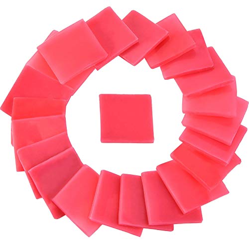 50 Pièces 2 x 2 cm Diamant Peinture Glue Clay DIY Cross-Stitch Peinture Argile, Rouge Cover