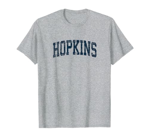 Hopkins Minnesota MN Vintage Athletic Sports Navy Design T-Shirt