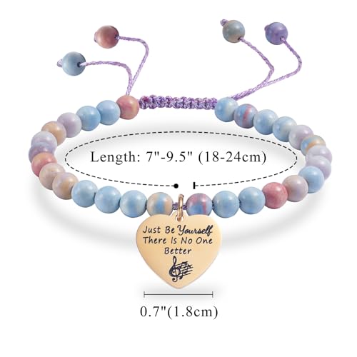 Melix Home Taylor Quotes Inspiring Natural Stone Bracelet Gifts For Girls Teen Daughter Women Cute Bracelets2