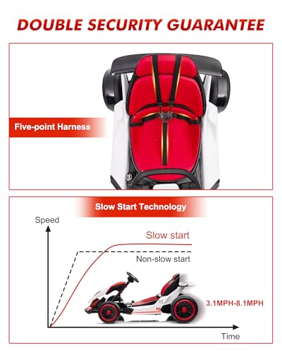 Garveelife KROC-RD 24V Go Kart For Kids 6-12 Year Old,Child Electric Drift Go-Kart thumb #6