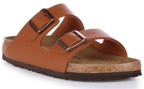 Arizona Ginger Brown sandale Birkenstock Homme pour l'été en terrasse