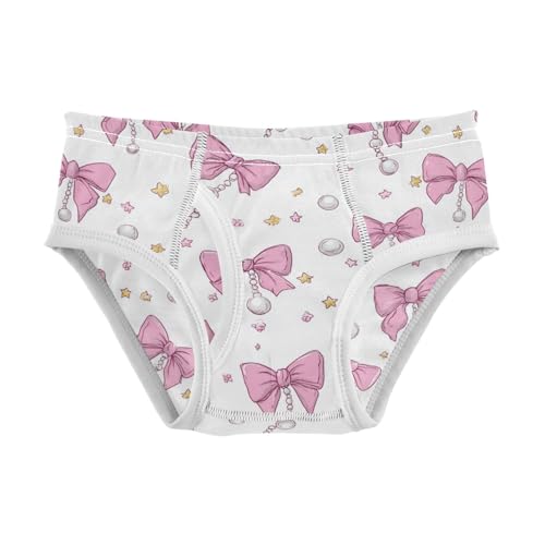 Wusikd Stars Pink Bows Boys' Underwear Cotton Boys Briefs Soft Toddler Underwear 2T