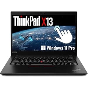 Lenovo ThinkPad X13 Laptop Touchscreen, 13.3-inch FHD Computer - 1920 x 1080 - Core i5 i5-10th - 16 GB RAM - 512 GB SSD - Windows 11 Pro - Intel UHD Graphics (Refurbished)