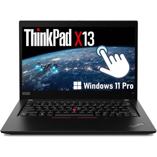 Lenovo ThinkPad X13 Laptop Touchscreen, 13.3-inch FHD Computer - 1920 x 1080 - Core i5 i5-10th - 16 GB RAM - 512 GB SSD - Windows 11 Pro - Intel UHD Graphics (Refurbished)
