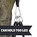 Giant Platform Tree Swing, 700 lb Weight Capacity, Durable Steel Frame, Waterproof, Adjustable Ropes, Flag Set and 2 Carabiners, Non-Stop Fun for Kids!