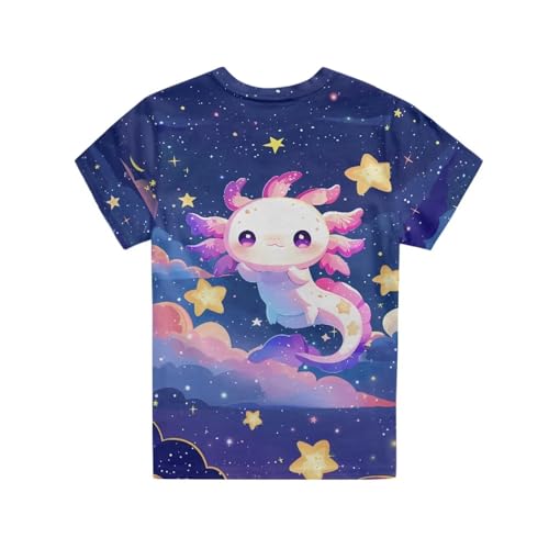 Image of Renewold Kids Novelty T-Shirt for Girls Boys Short Sleeve Crewneck Summer Tee Soft Breathable Graphic Shirt for Age 2-16