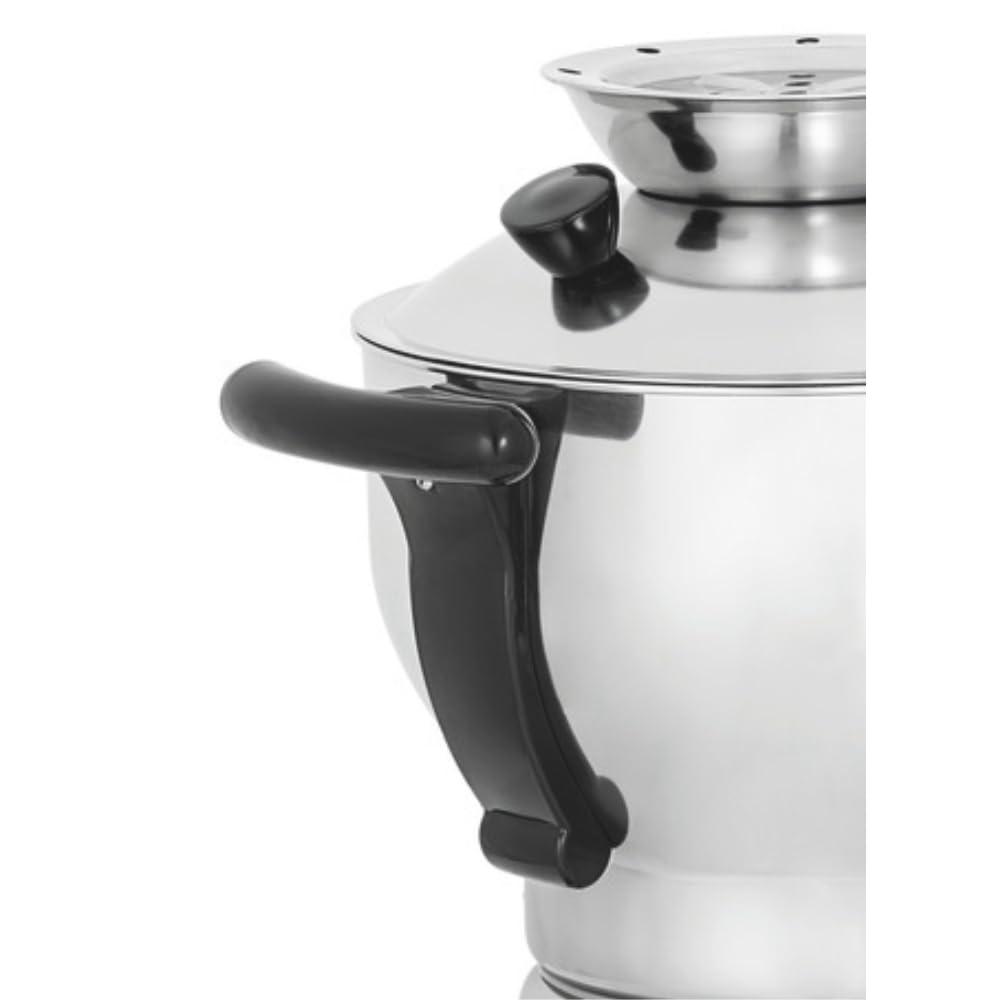 MBH - Samovar Profesional 3L para Hostelería. Hervidor de Agua Industrial con Tetera de Acero Inoxidable