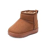 MK MATT KEELY Winter Boots Boys Girls Soft Warm Shoes Toddler Black Snow Boots 6.5...