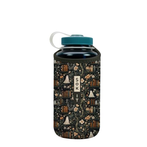 Sok It BotlSok Water Bottle Sleeve Insulated Neoprene Cover (Ghost Stories, Fits 32oz Nalgene)