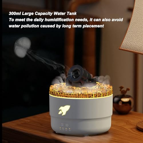 Difusor aromático eléctrico 300ml con LED y temporizador miniatura 3
