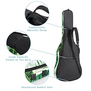 Étui de protection rembourré pour guitare classique acoustique Motif plumes, Multicolore 06, 42.9×16.9×4.7 in… - Les Beatles, Paul McCartney, John Lennon, RIngo Starr, George Harrison Étui de protection rembourré pour guitare classique acoustique Motif plumes, Multicolore 06, 42.9x16.9x4.7 in… – Image 3