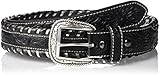 Ariat Men's Steel Lace Black Western Belt