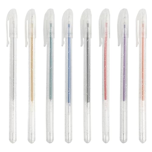 WOLMIK Juego de bolígrafos de gel metálicos