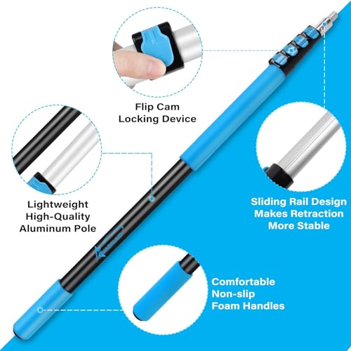 image for VASALAID 18FT Reach Light Bulb Changer for High Ceilings,12FT Telescop