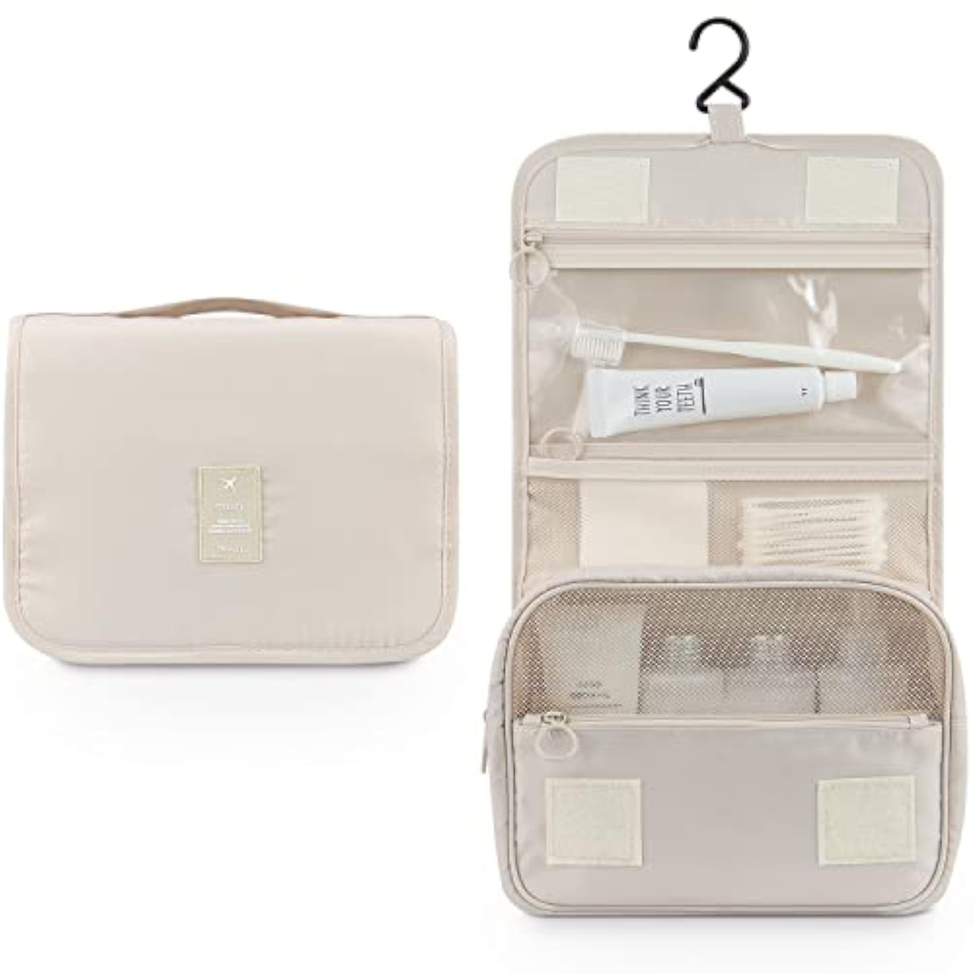Hanging Toiletry Bag Organizer for Bathroom & Travel